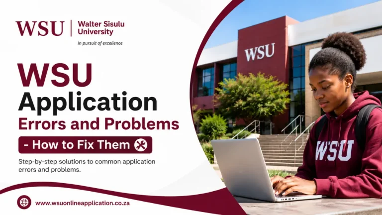 WSU Application Errors and Problems