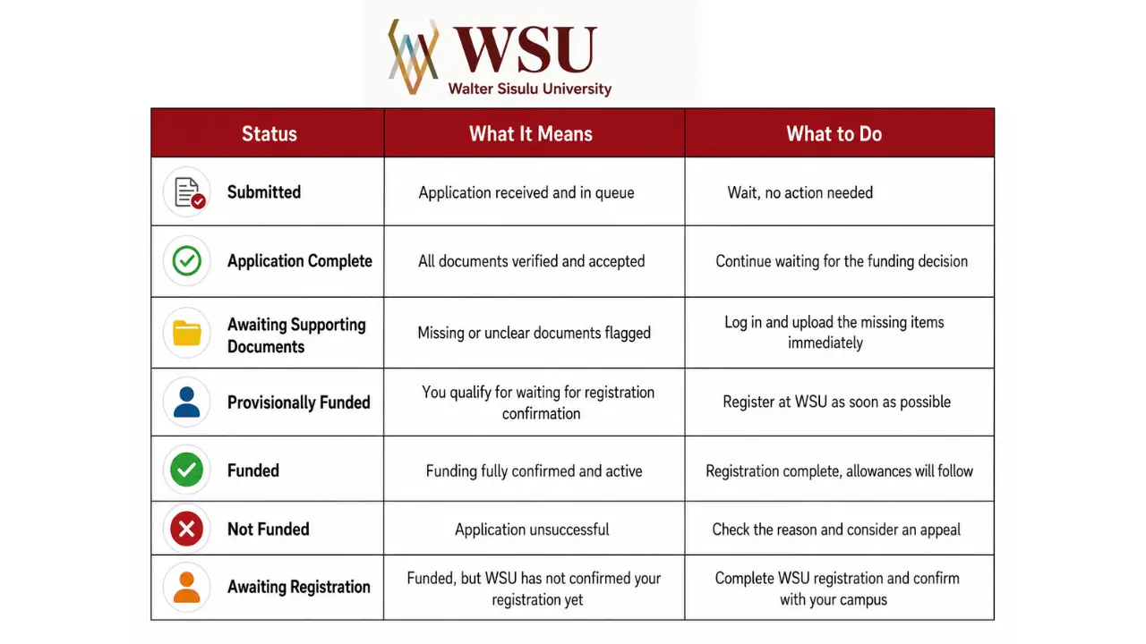 WSU NSFAS Application